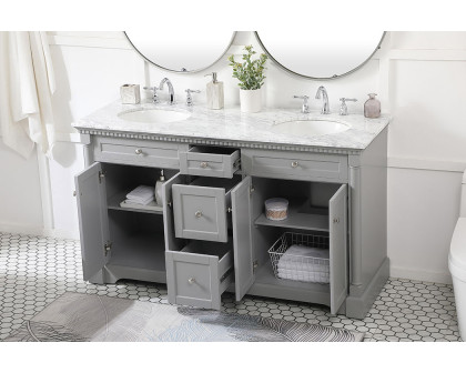 Elegant Bathroom Vanity - Gray, L 60" (VF53060DGR)