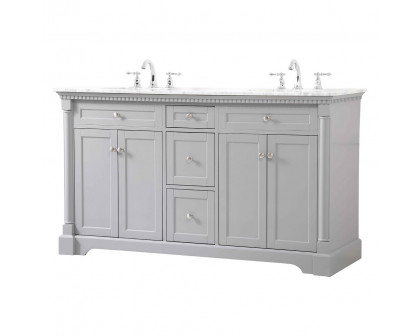 Elegant Bathroom Vanity - Gray, L 60" (VF53060DGR)