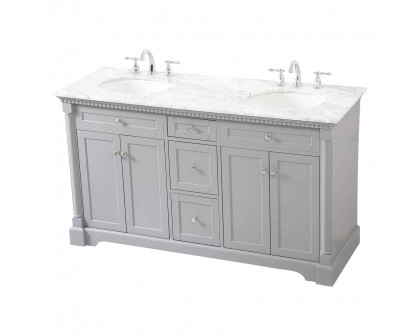 Elegant Bathroom Vanity - Gray, L 60" (VF53060DGR)