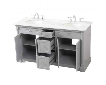 Elegant Bathroom Vanity - Gray, L 60" (VF53060DGR)