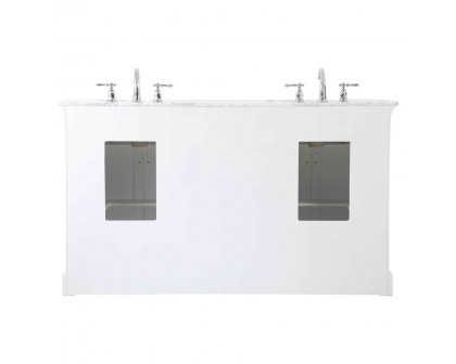 Elegant Bathroom Vanity - White, L 60" (VF53060DWH)