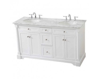 Elegant Bathroom Vanity - White, L 60" (VF53060DWH)