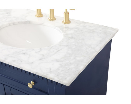 Elegant Bathroom Vanity - Blue, L 72" (VF53072DBL)