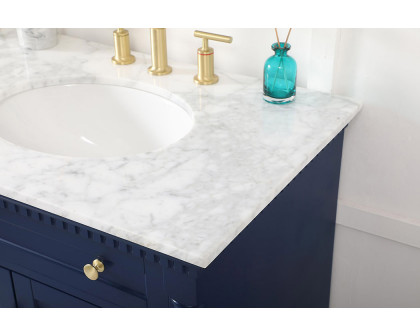 Elegant Bathroom Vanity - Blue, L 72" (VF53072DBL)