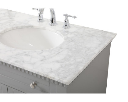 Elegant Bathroom Vanity - Gray, L 72" (VF53072DGR)