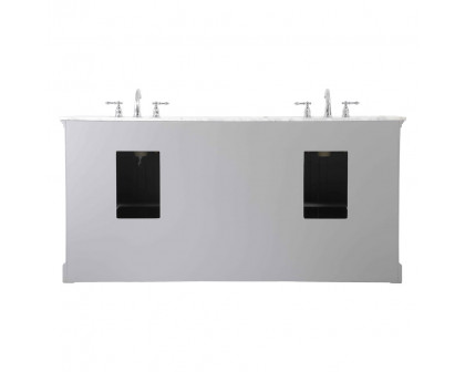 Elegant Bathroom Vanity - Gray, L 72" (VF53072DGR)