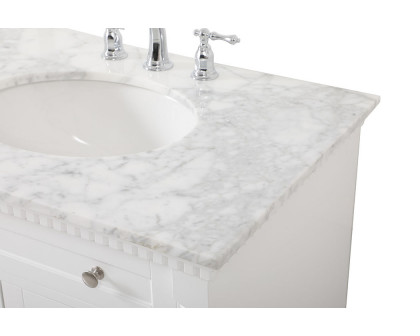 Elegant Bathroom Vanity - White, L 72" (VF53072DWH)