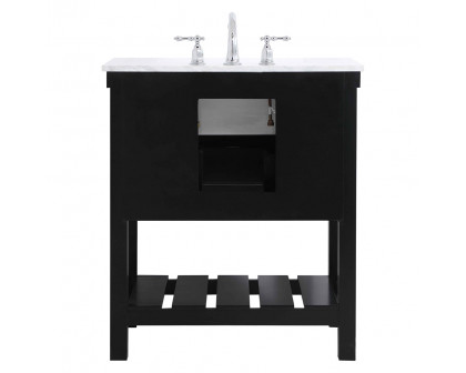 Elegant Bathroom Vanity - Black (VF60130BK)