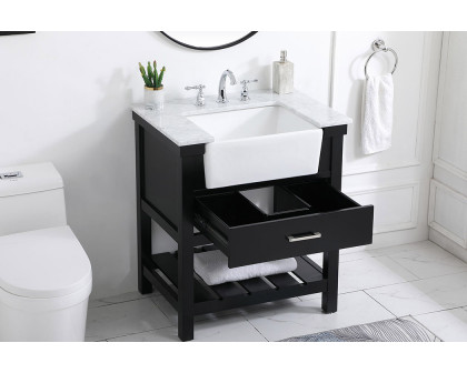 Elegant Bathroom Vanity - Black (VF60130BK)