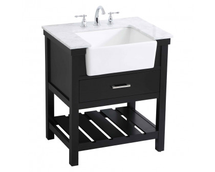 Elegant Bathroom Vanity - Black (VF60130BK)