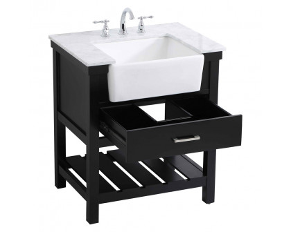 Elegant Bathroom Vanity - Black (VF60130BK)