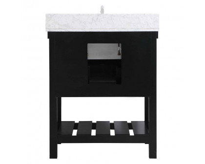 Elegant Bathroom Vanity - Black (VF60130BK-BS)