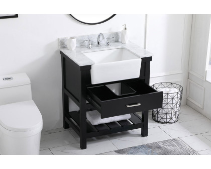 Elegant Bathroom Vanity - Black (VF60130BK-BS)