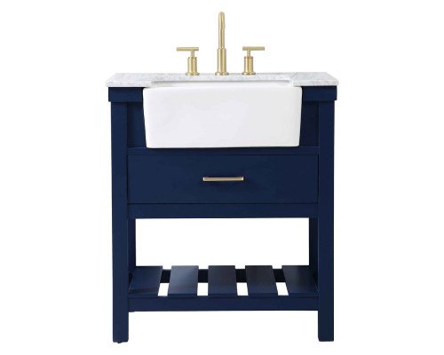 Elegant Bathroom Vanity - Blue (VF60130BL)