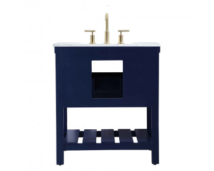 Elegant Bathroom Vanity - Blue (VF60130BL)