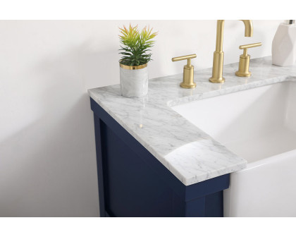 Elegant Bathroom Vanity - Blue (VF60130BL)