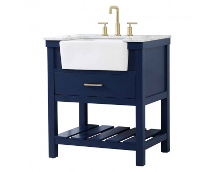 Elegant Bathroom Vanity - Blue (VF60130BL)