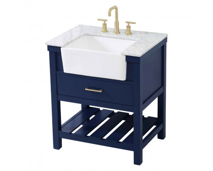 Elegant Bathroom Vanity - Blue (VF60130BL)