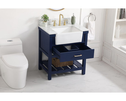 Elegant Bathroom Vanity - Blue (VF60130BL-BS)