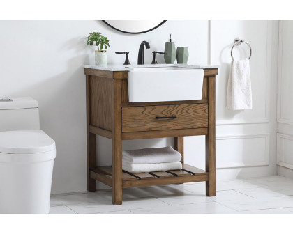 Elegant Bathroom Vanity - Driftwood (VF60130DW)