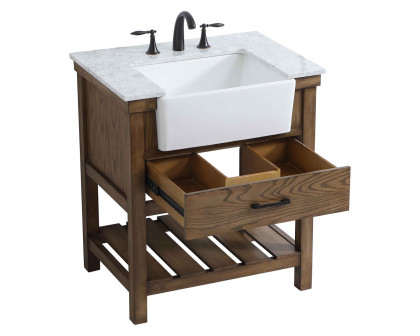 Elegant Bathroom Vanity - Driftwood (VF60130DW)