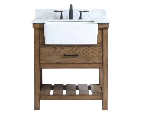 Elegant Bathroom Vanity - Driftwood (VF60130DW-BS)