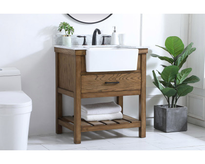 Elegant Bathroom Vanity - Driftwood (VF60130DW-BS)