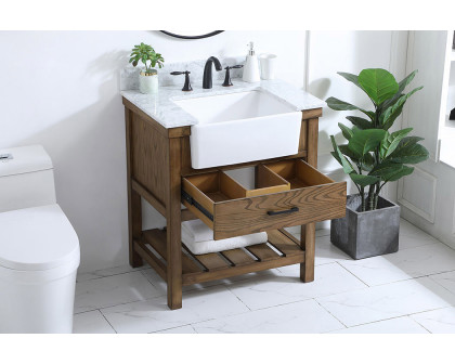 Elegant Bathroom Vanity - Driftwood (VF60130DW-BS)