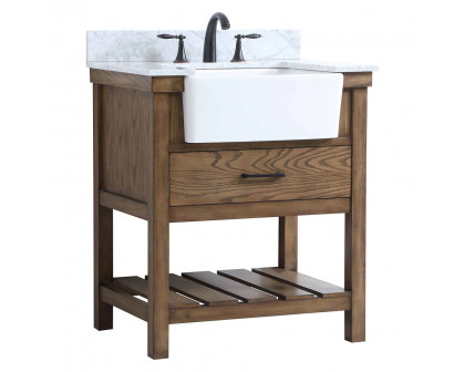 Elegant Bathroom Vanity - Driftwood (VF60130DW-BS)