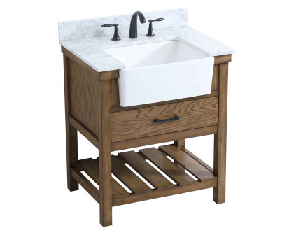 Elegant Bathroom Vanity - Driftwood (VF60130DW-BS)