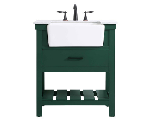 Elegant Bathroom Vanity - Green (VF60130GN)