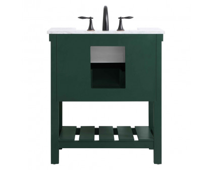 Elegant Bathroom Vanity - Green (VF60130GN)