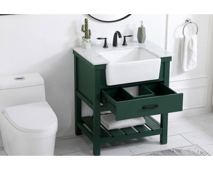 Elegant Bathroom Vanity - Green (VF60130GN)