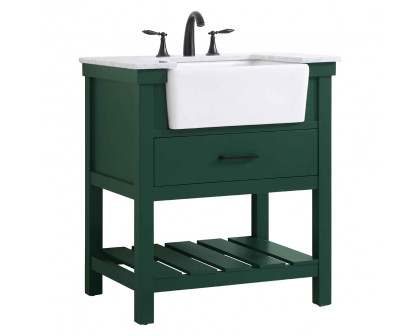 Elegant Bathroom Vanity - Green (VF60130GN)