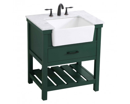 Elegant Bathroom Vanity - Green (VF60130GN)