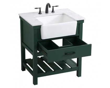 Elegant Bathroom Vanity - Green (VF60130GN)