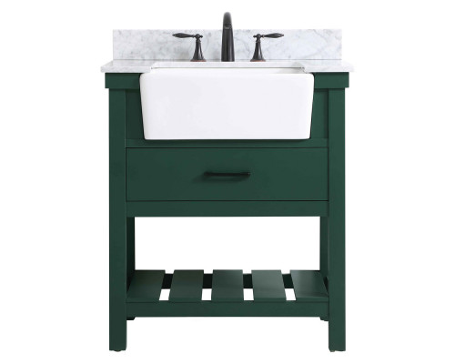 Elegant Bathroom Vanity - Green (VF60130GN-BS)