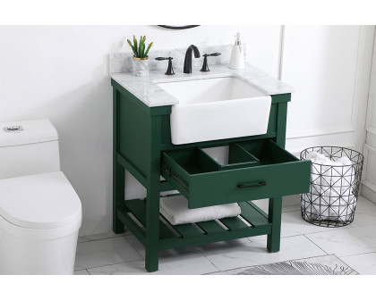 Elegant Bathroom Vanity - Green (VF60130GN-BS)