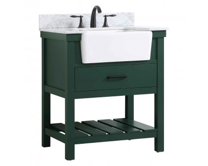 Elegant Bathroom Vanity - Green (VF60130GN-BS)