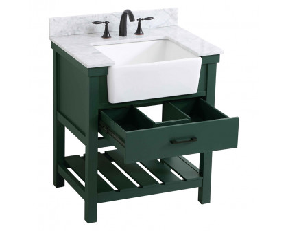 Elegant Bathroom Vanity - Green (VF60130GN-BS)