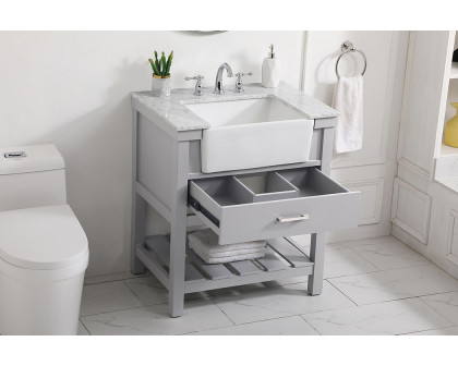 Elegant Bathroom Vanity - Gray (VF60130GR)