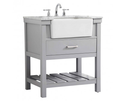 Elegant Bathroom Vanity - Gray (VF60130GR)