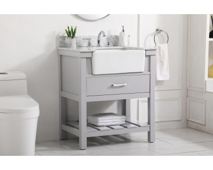 Elegant Bathroom Vanity - Gray (VF60130GR-BS)