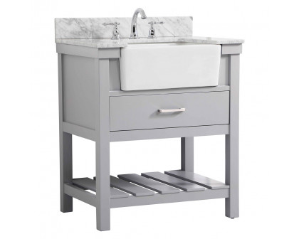 Elegant Bathroom Vanity - Gray (VF60130GR-BS)