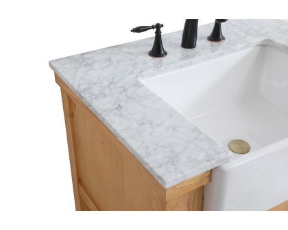 Elegant Bathroom Vanity - Natural Wood (VF60130NW)