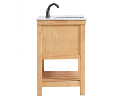 Elegant Bathroom Vanity - Natural Wood (VF60130NW)