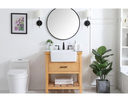 Elegant Bathroom Vanity - Natural Wood (VF60130NW)