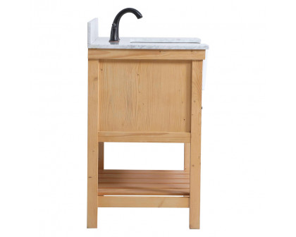 Elegant Bathroom Vanity - Natural Wood (VF60130NW-BS)