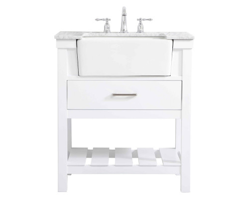 Elegant Bathroom Vanity - White (VF60130WH)