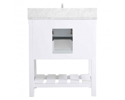 Elegant Bathroom Vanity - White (VF60130WH-BS)